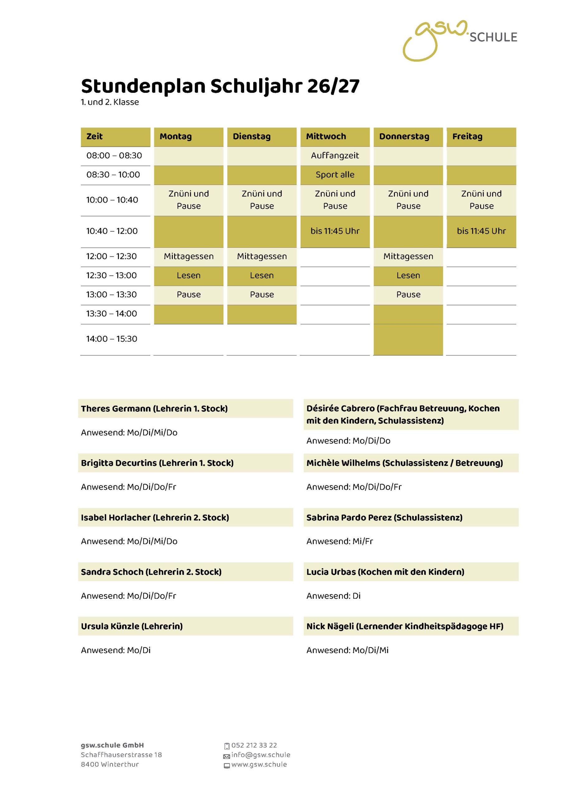 1. und 2._Stundenplan Schuljahr 26_27